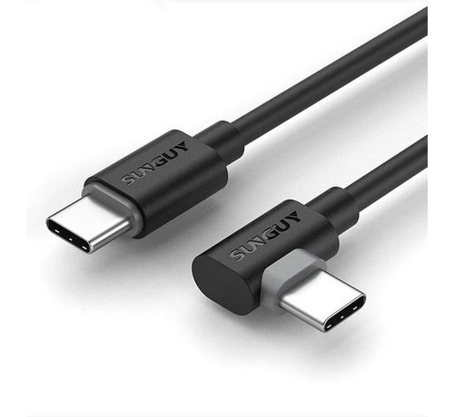 zeewier Kangoeroe Voetganger Haakse USB C naar USB C kabel oplaadkabel , 40 cm - Tabletsolution