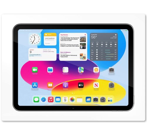SimpliDock iPad® 10th Gen 10.9"   inbouw wandhouder Wit