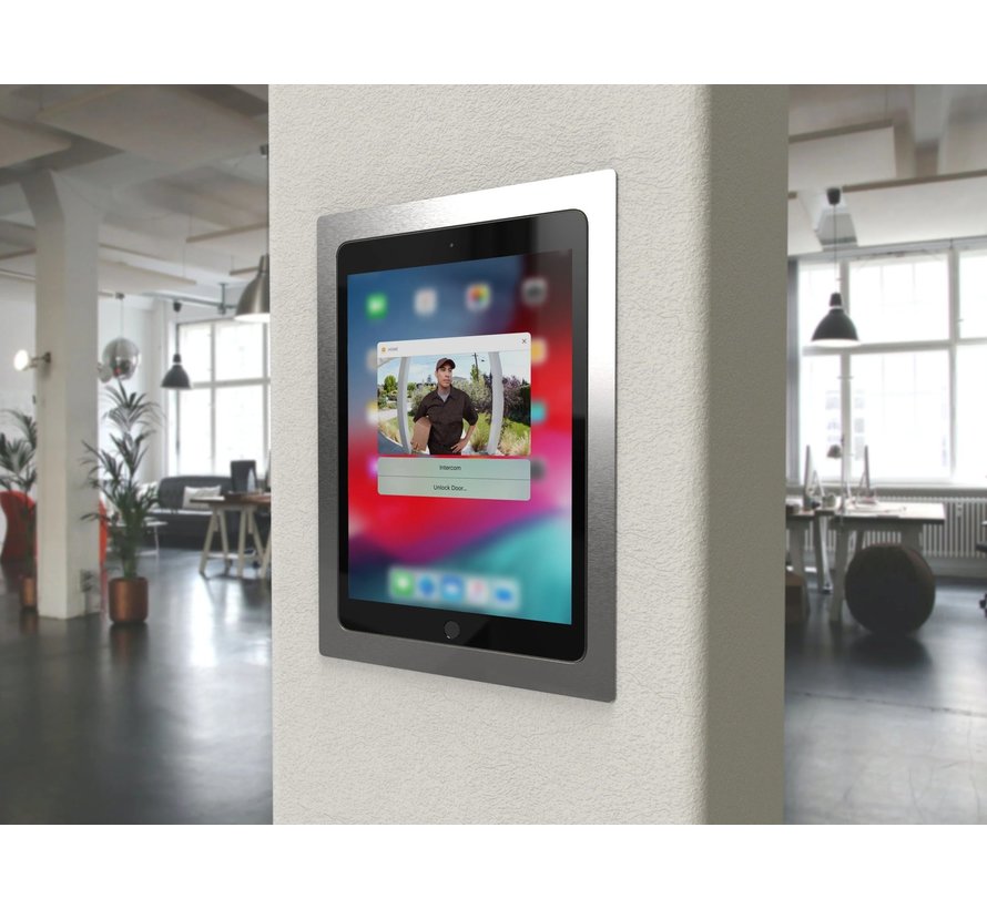 iPad® 10th en 11th Gen  inbouw wandhouder-  RVS-look