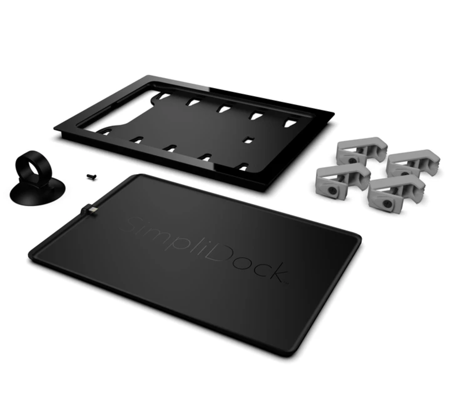 iPad mini 6|7 (A17 Pro) inbouw wandhouder -RVS-Look