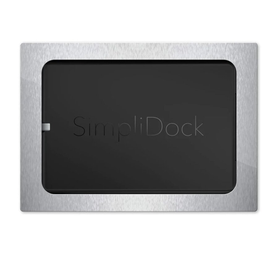 iPad mini 6|7 (A17 Pro) inbouw wandhouder -RVS-Look