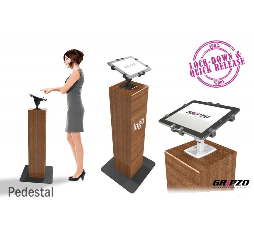 360 POS Tablet Kiosk Swivel & Rotate 11-13" tablets