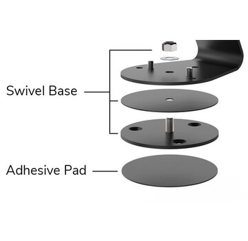 Maclocks Swivel Base for Core Stand Black