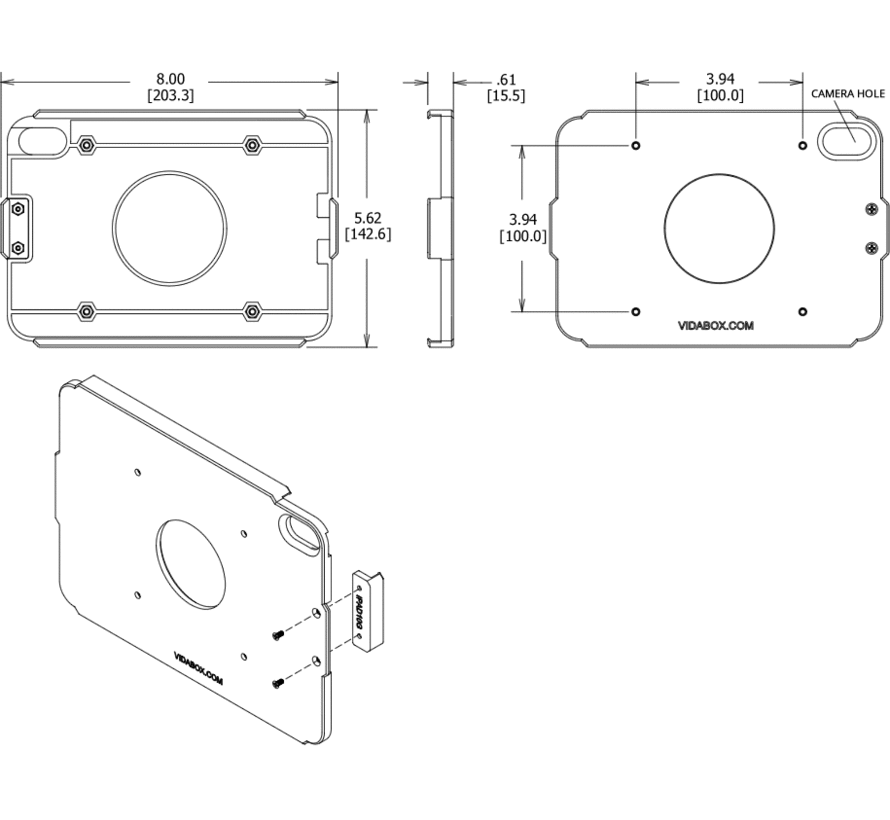 Open VESA iPad Mini (6th/7th Gen) - tablethouder