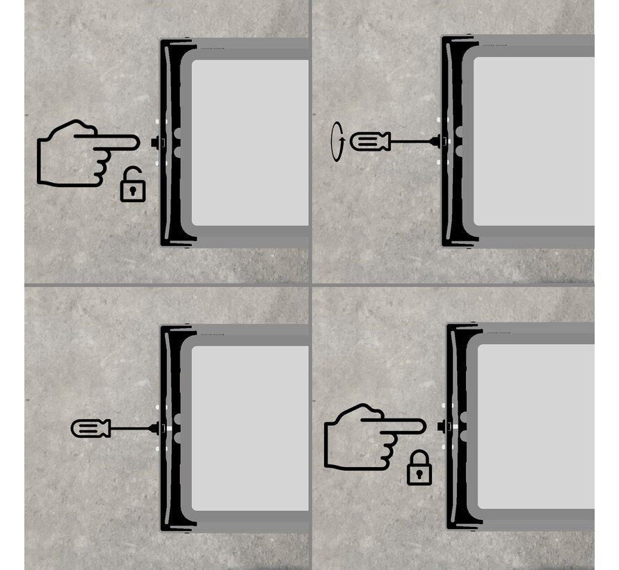 Home compacte wandhouder Samsung Galaxy Tab A9+ 11"