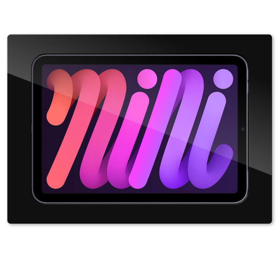 iPad Mini 6|7 (A17 Pro) inbouw wandhouder - Zwart -