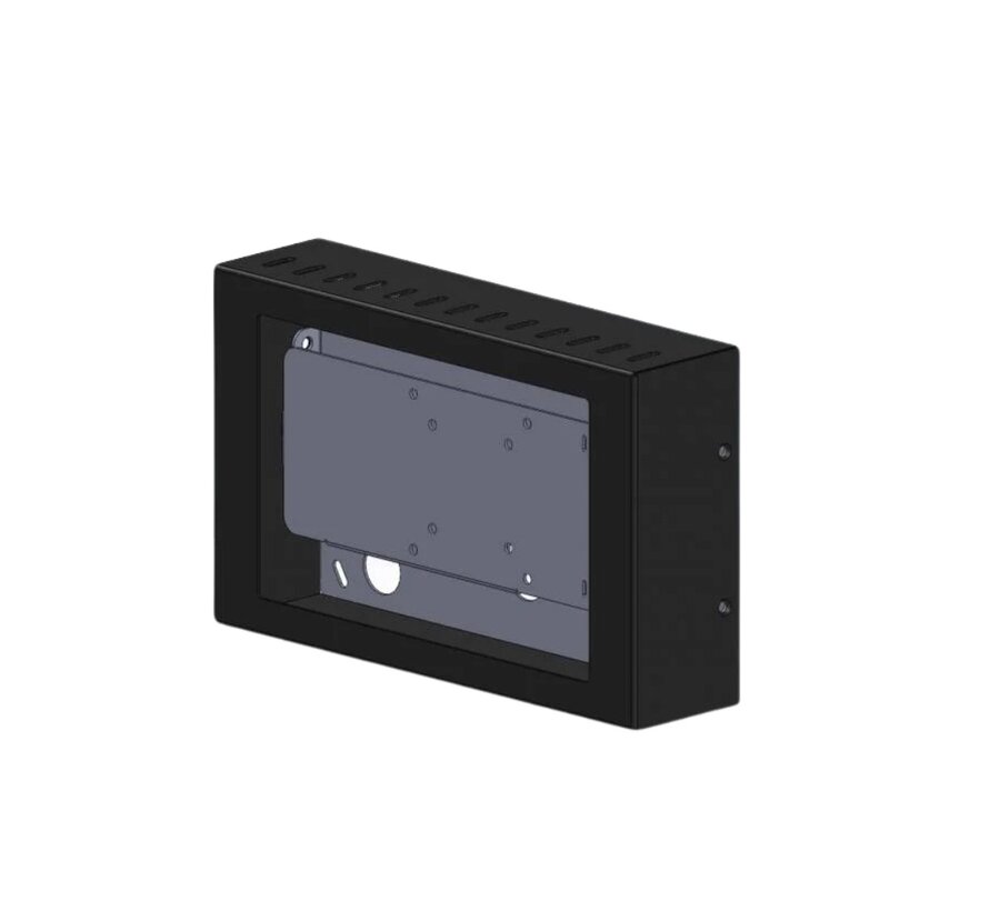 10" stalen monitorbehuizing met extra ruimte