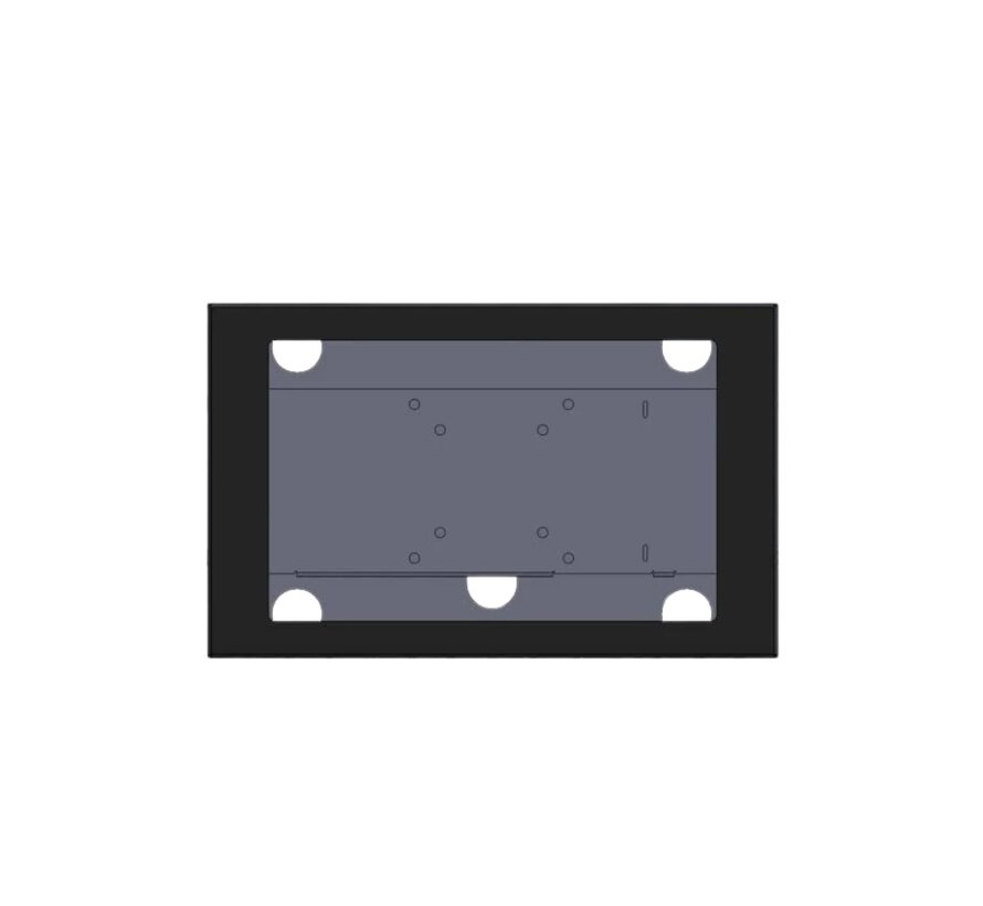 10" stalen monitorbehuizing met extra ruimte