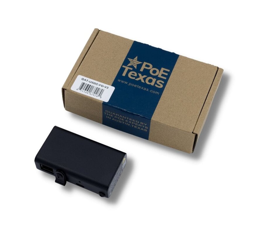USB-C PoE Adapter - Power & Data (LAN) -25W- Gigabit