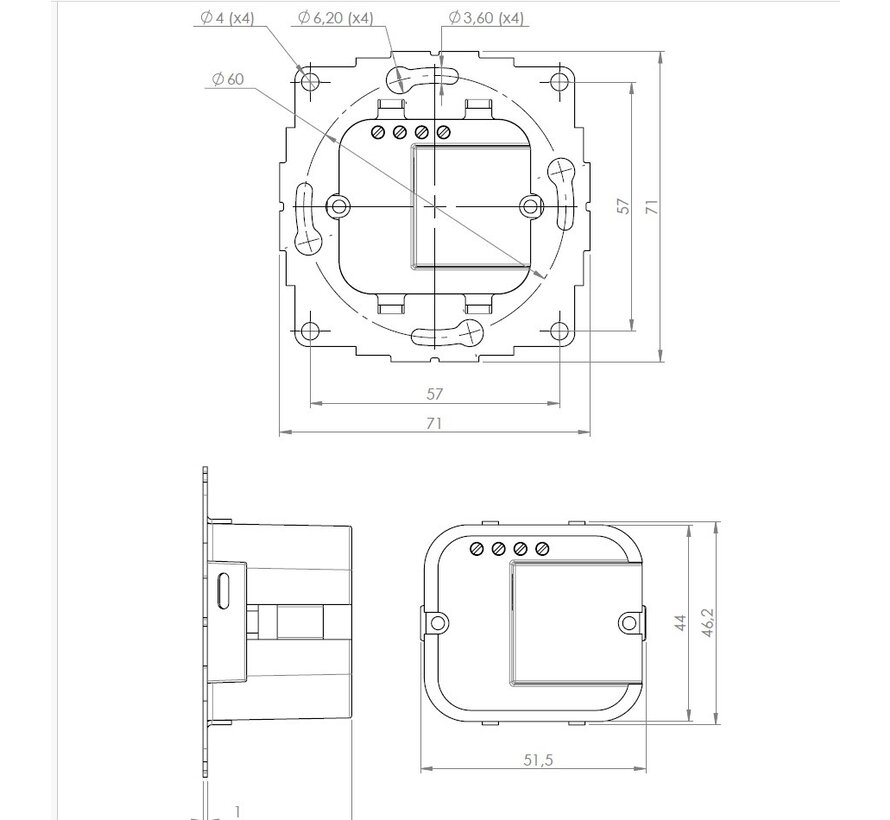 USB-C charger 20W inbouw