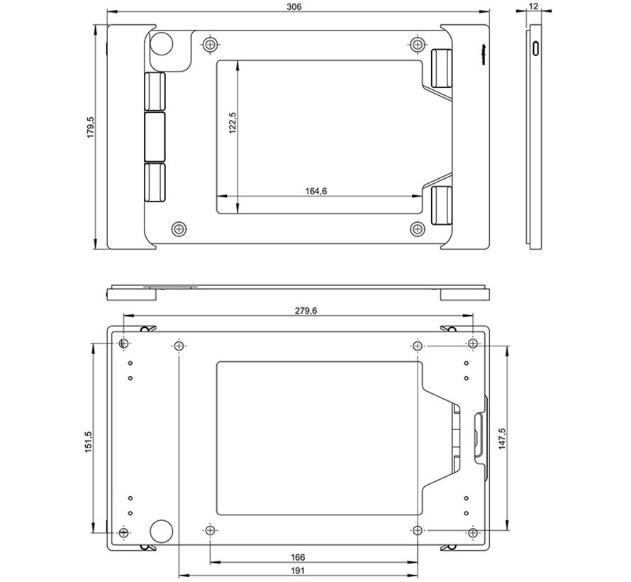 sDock Fix wandhouder iPad 10th-11th gen