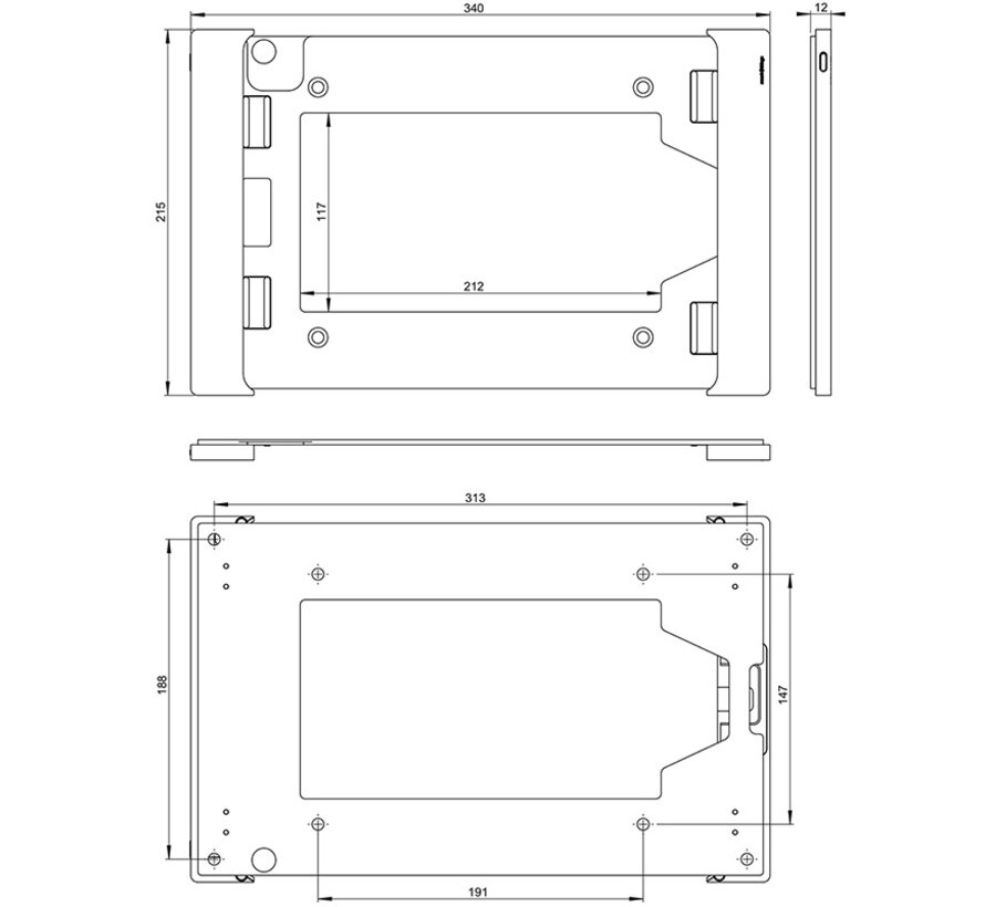 sDock Fix wandhouder iPad Air 13" (M2/M3)