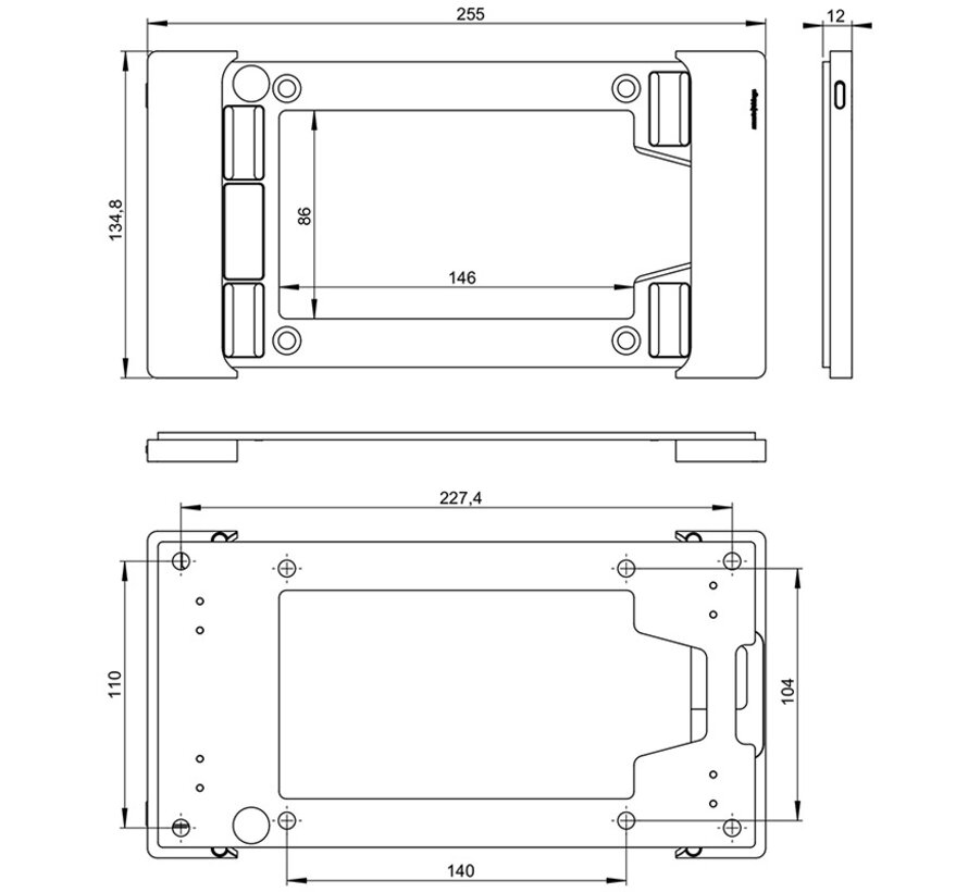 sDock Fix wandhouder iPad mini 6 -7 (A17)
