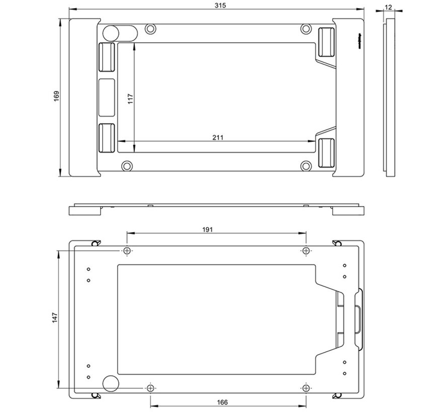 sDock Fix wandhouder Samsung Galaxy Tab A9+