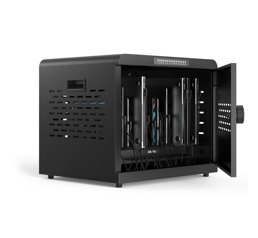 Oplaad- en afsluitbare behuizing voor tablets – USB-C PD 3.0