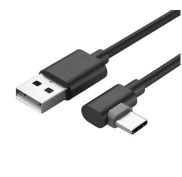 Haakse USB-A naar USB-C kabel oplaadkabel , 30 cm
