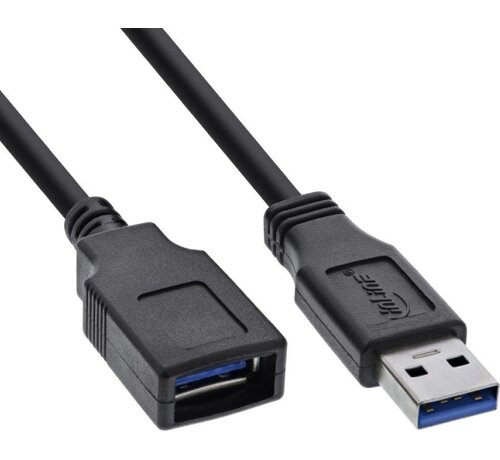InLine USB-A naar USB-A verlengkabel -zwart - 5 meter