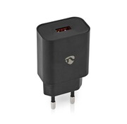 Universele USB-A tablet snellader, 3 A,( 18 watt) Zwart