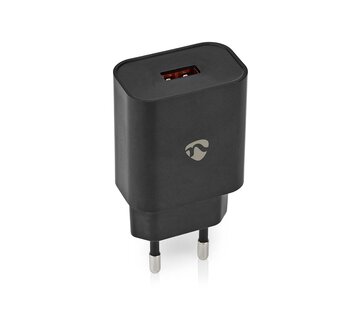 Universele USB-A tablet snellader, 3 A,( 18 watt) Zwart