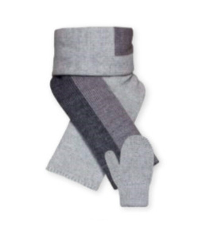 Set baby - grijs met strepen