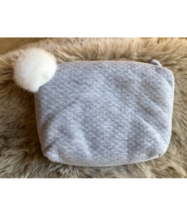 Grijs zacht opbergtasje