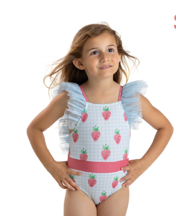 Badpak met aardbeitjes