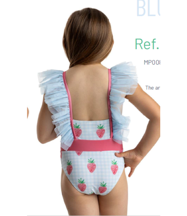 Badpak met aardbeitjes