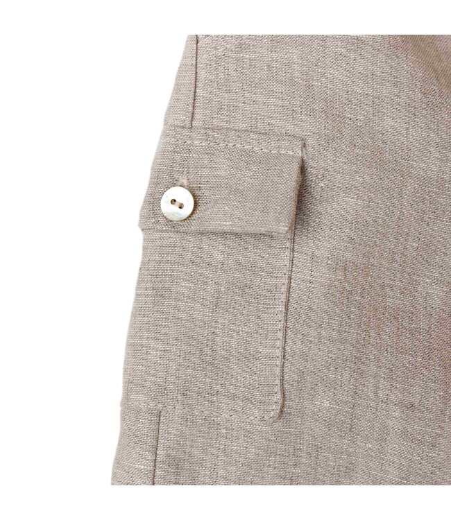 short linnen beige