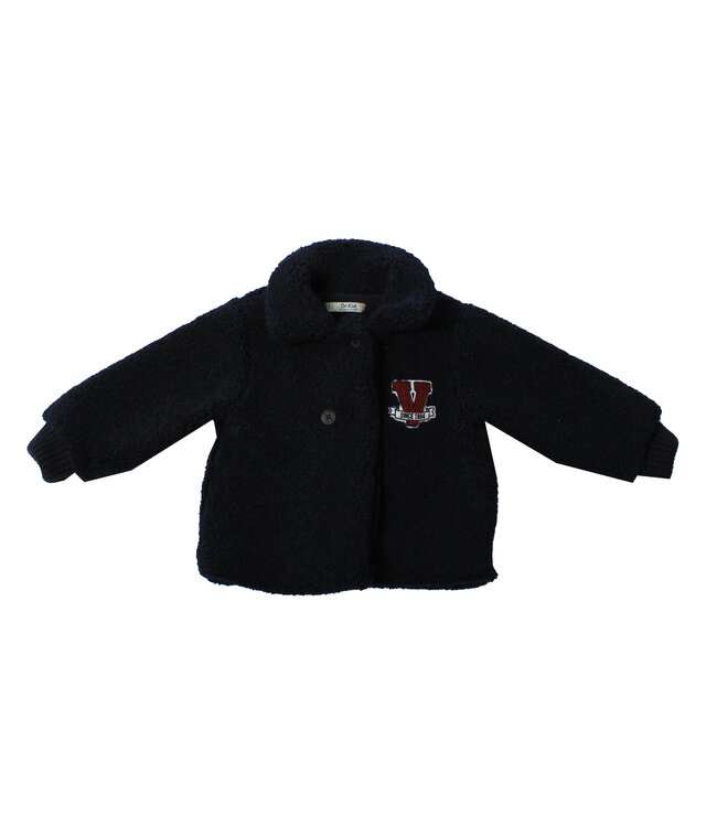 Teddy jasje donkerblauw