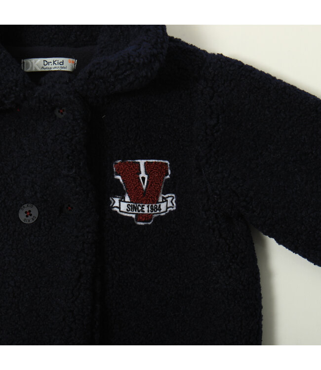 Teddy jasje donkerblauw