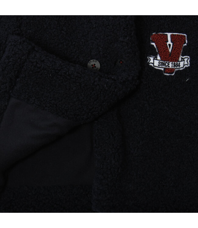 Teddy jasje donkerblauw