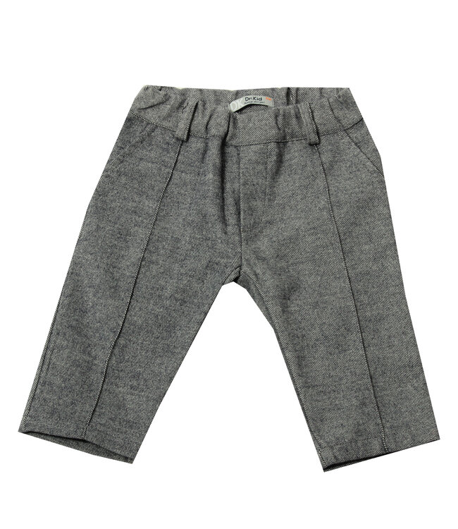 Broek Chino donkerblauw/wit