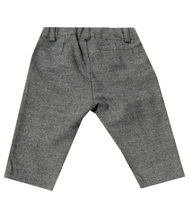 Broek Chino donkerblauw/wit