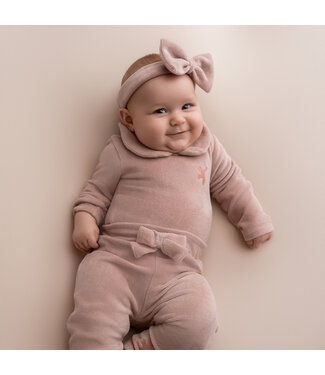 Velvet haarband oud roze