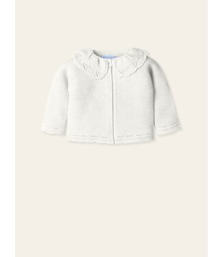 Gilet ecru met kraagje