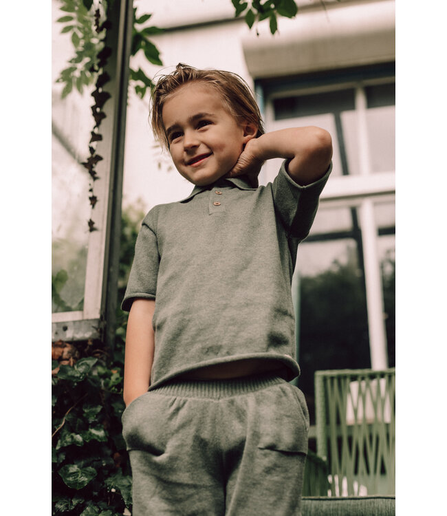 Baje Studio Estoi green agave polo