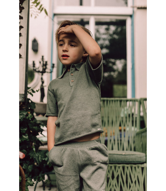 Baje Studio Estoi green agave polo