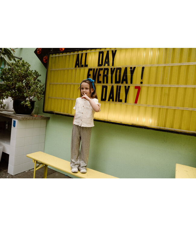 Daily seven Blouse ruffle print korte mouwen