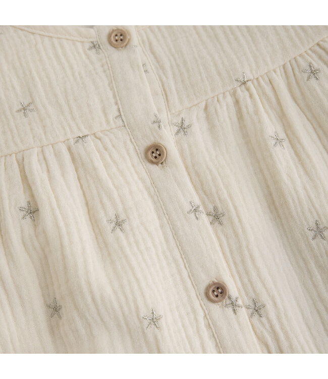 Daily seven Blouse ruffle print korte mouwen