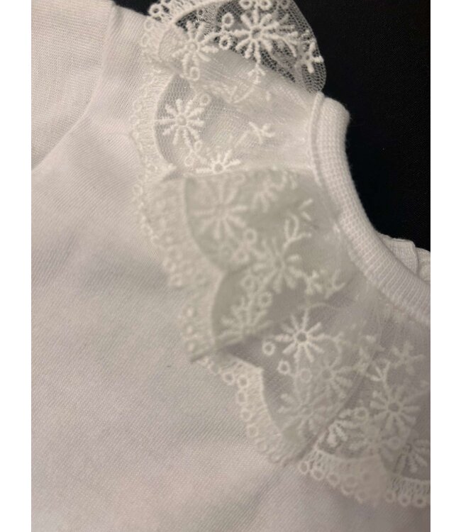 T-shirt/romper met volledige kanten detail