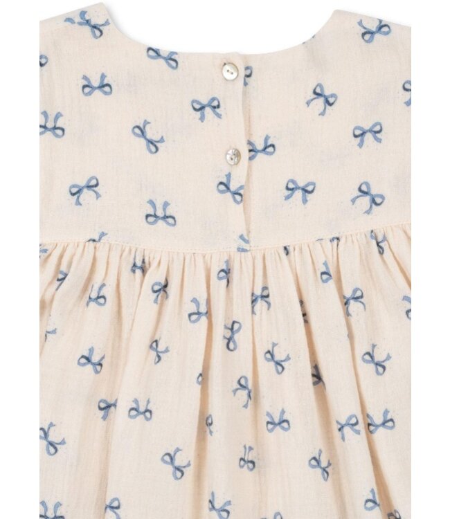 Konges Slojd Kort mouw kleedje met strikjes