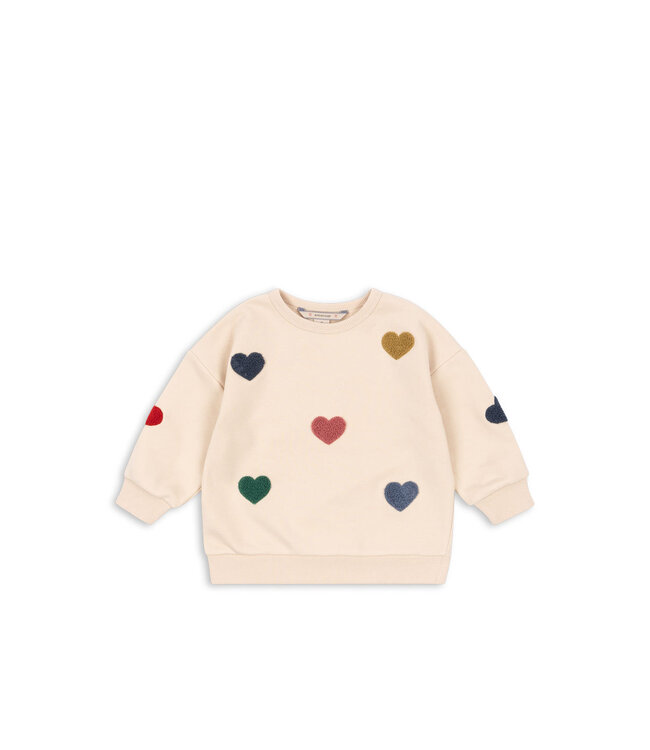 Konges Slojd Lou sweater, trui met hartjes