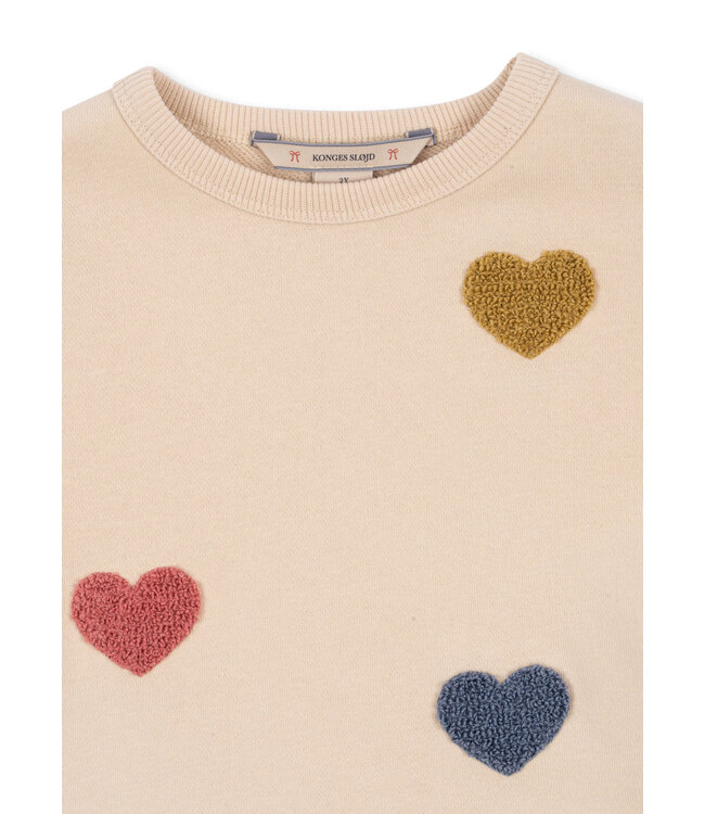 Konges Slojd Lou sweater, trui met hartjes