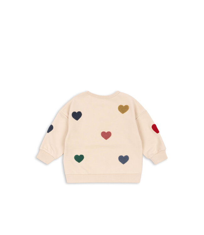 Konges Slojd Lou sweater, trui met hartjes