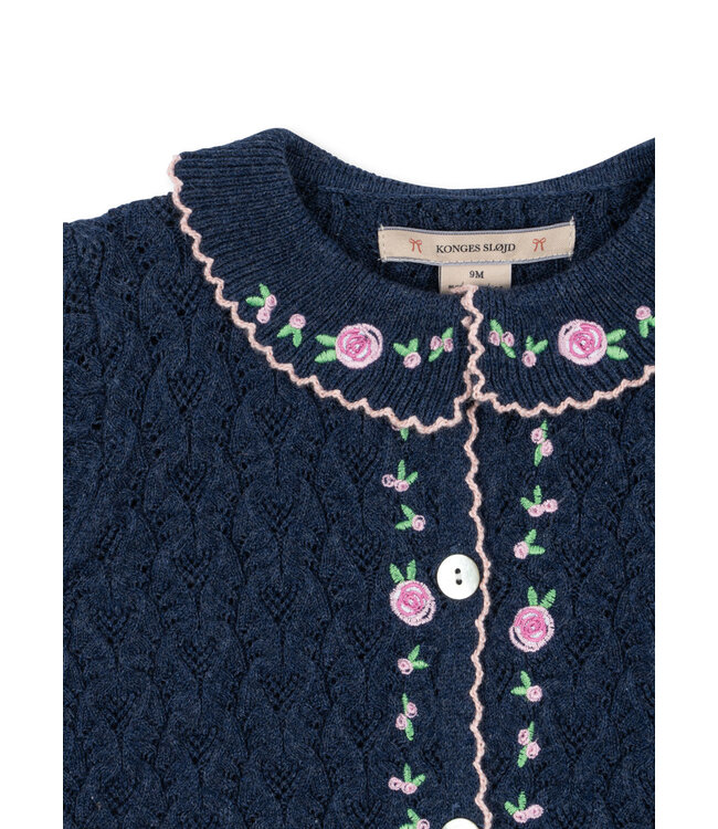 Konges Slojd Rosier cardigan blauw
