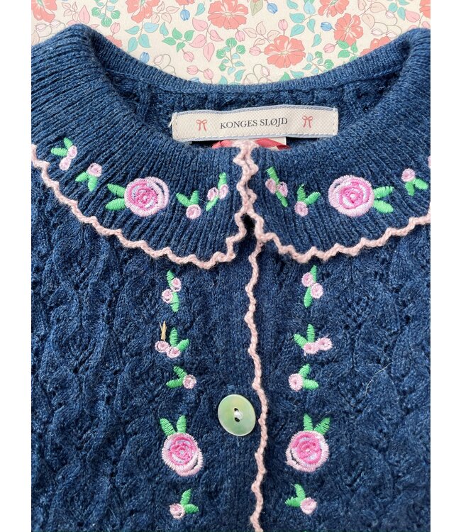 Konges Slojd Rosier cardigan blauw