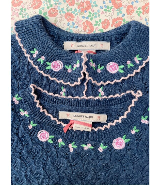 Konges Slojd Rosier sweater blauw