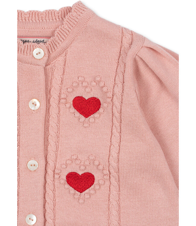 Konges Slojd Soleil cardigan hartjes