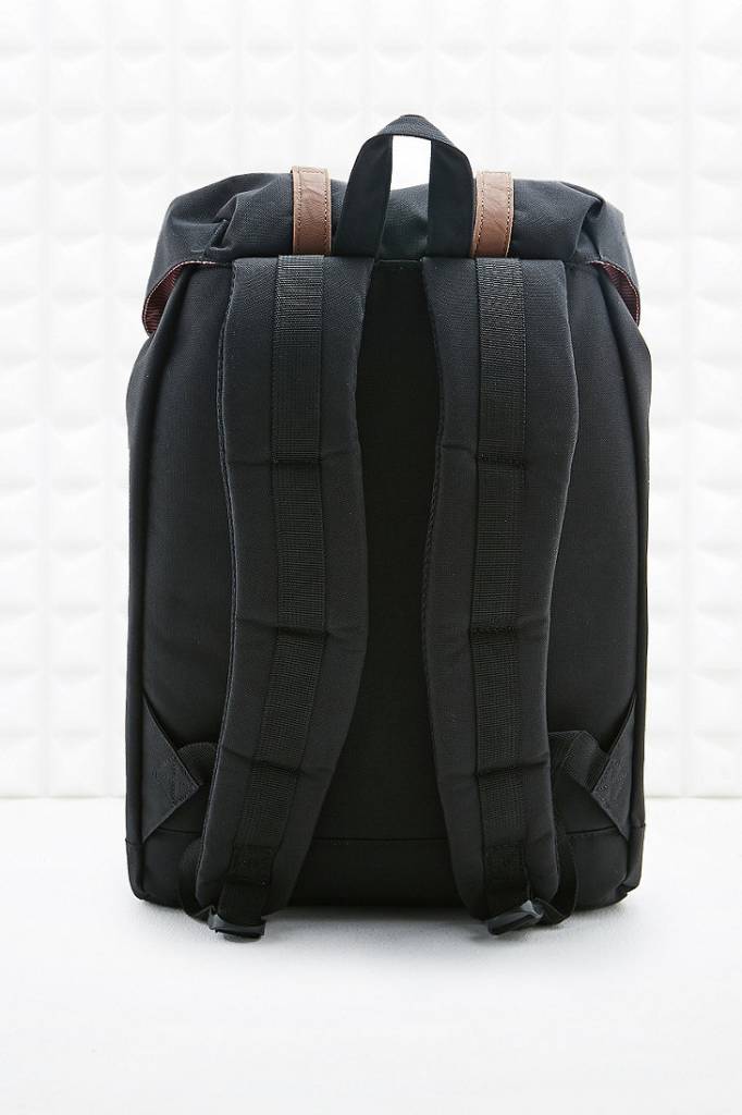 Black and brown backpack