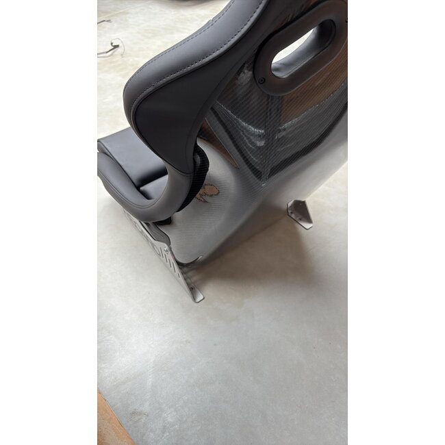 Recaro Pole Position ABE Carbon Zwart Leer showroommodel